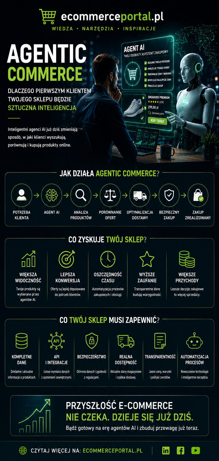 Agentic Commerce – Dlaczego pierwszym klientem Twojego sklepu będzie sztuczna inteligencja
